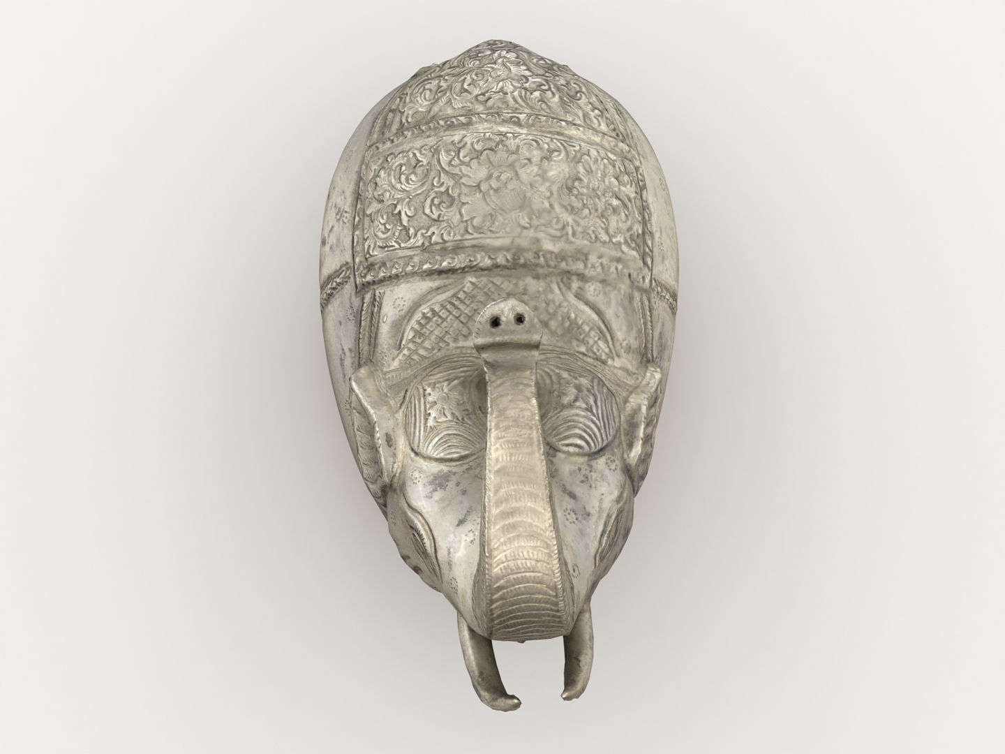 Elephant Sculpture Statue 3D model_8