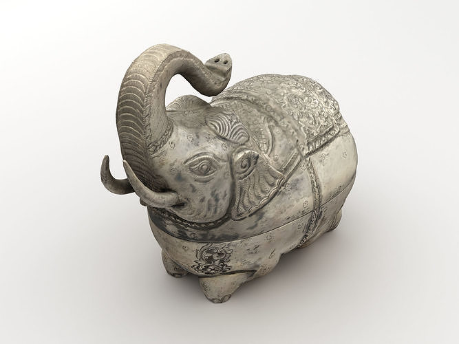 Elephant Sculpture Statue 3D model