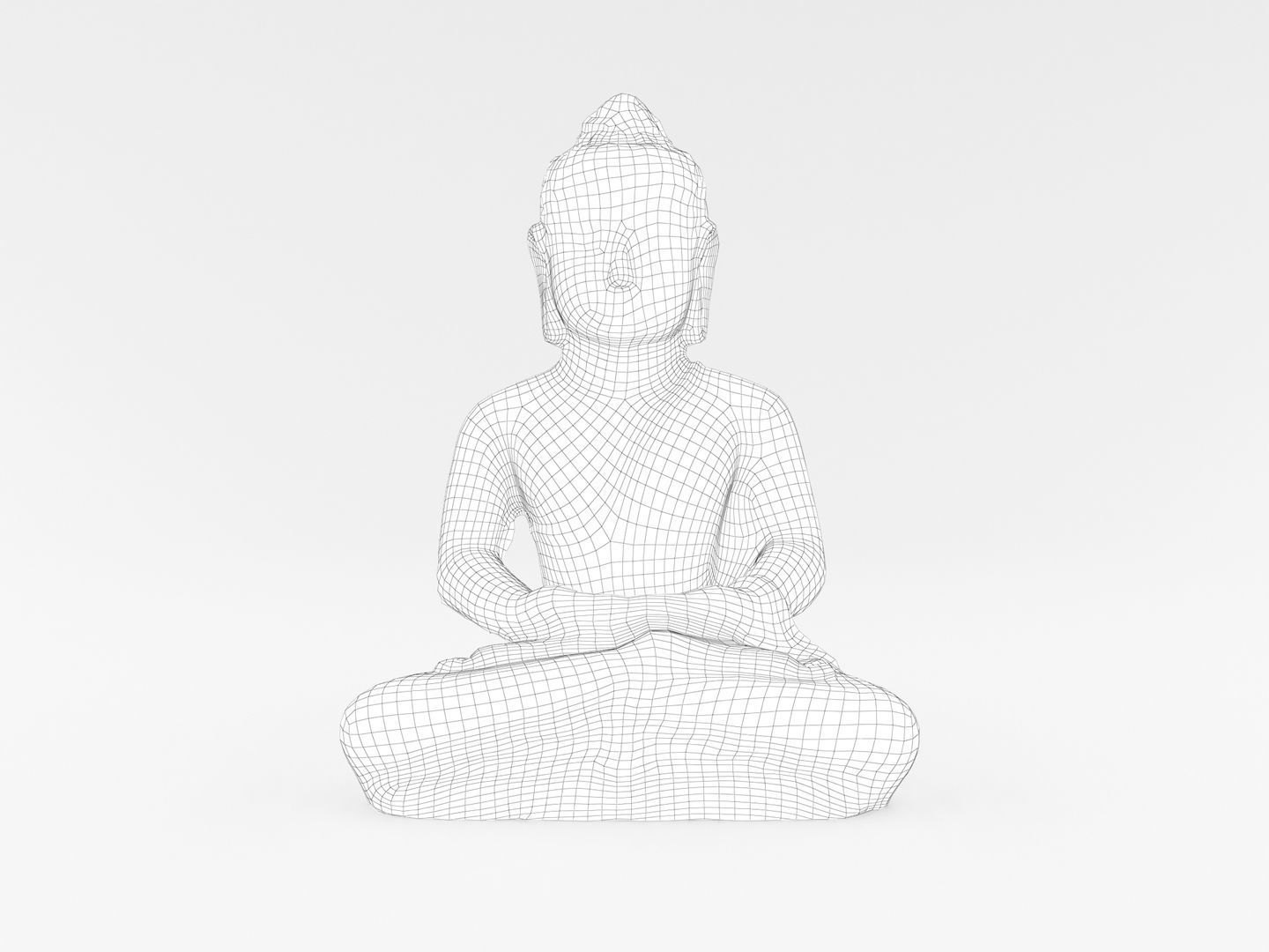 Buddha Statue 005 3D model_15