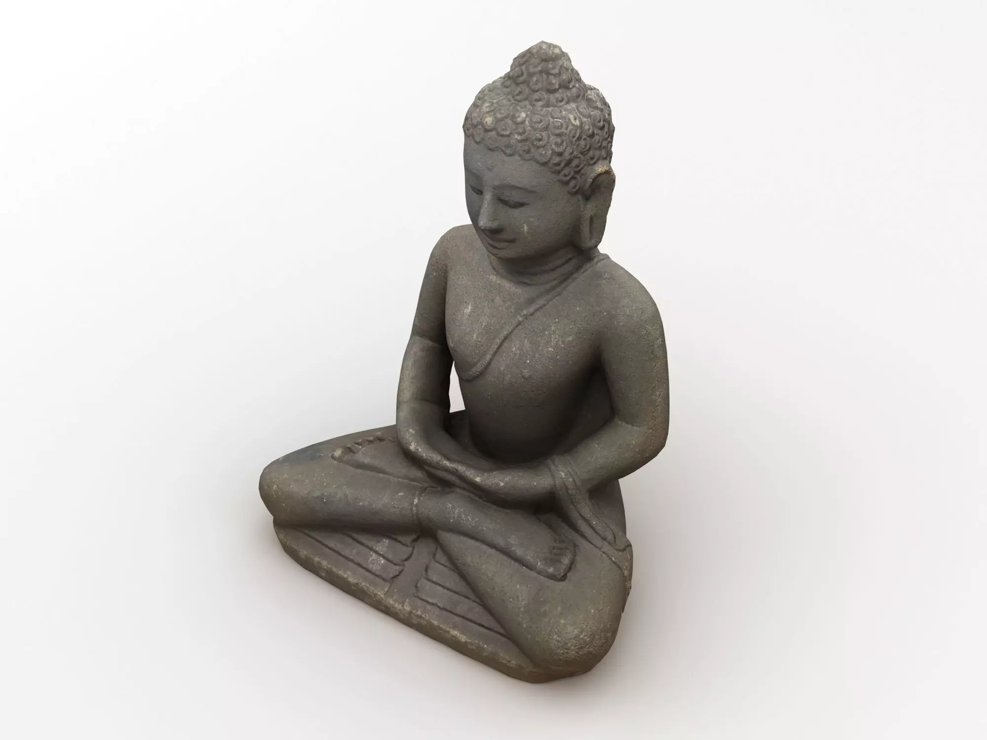 Buddha Statue 005 3D model_0