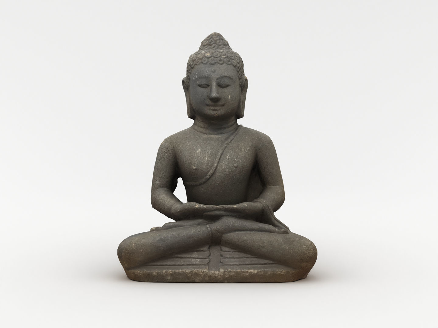 Buddha Statue 005 3D model_6