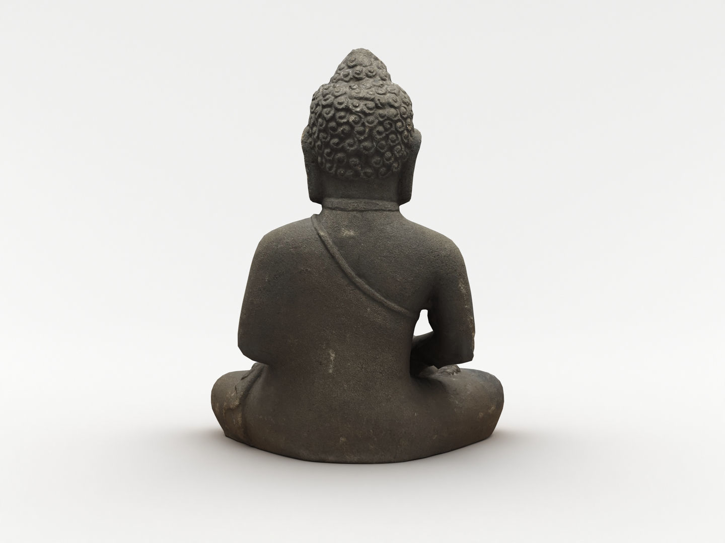 Buddha Statue 005 3D model_7