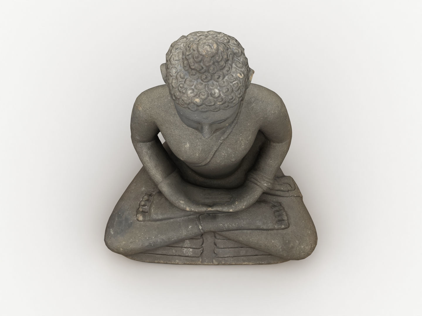 Buddha Statue 005 3D model_8