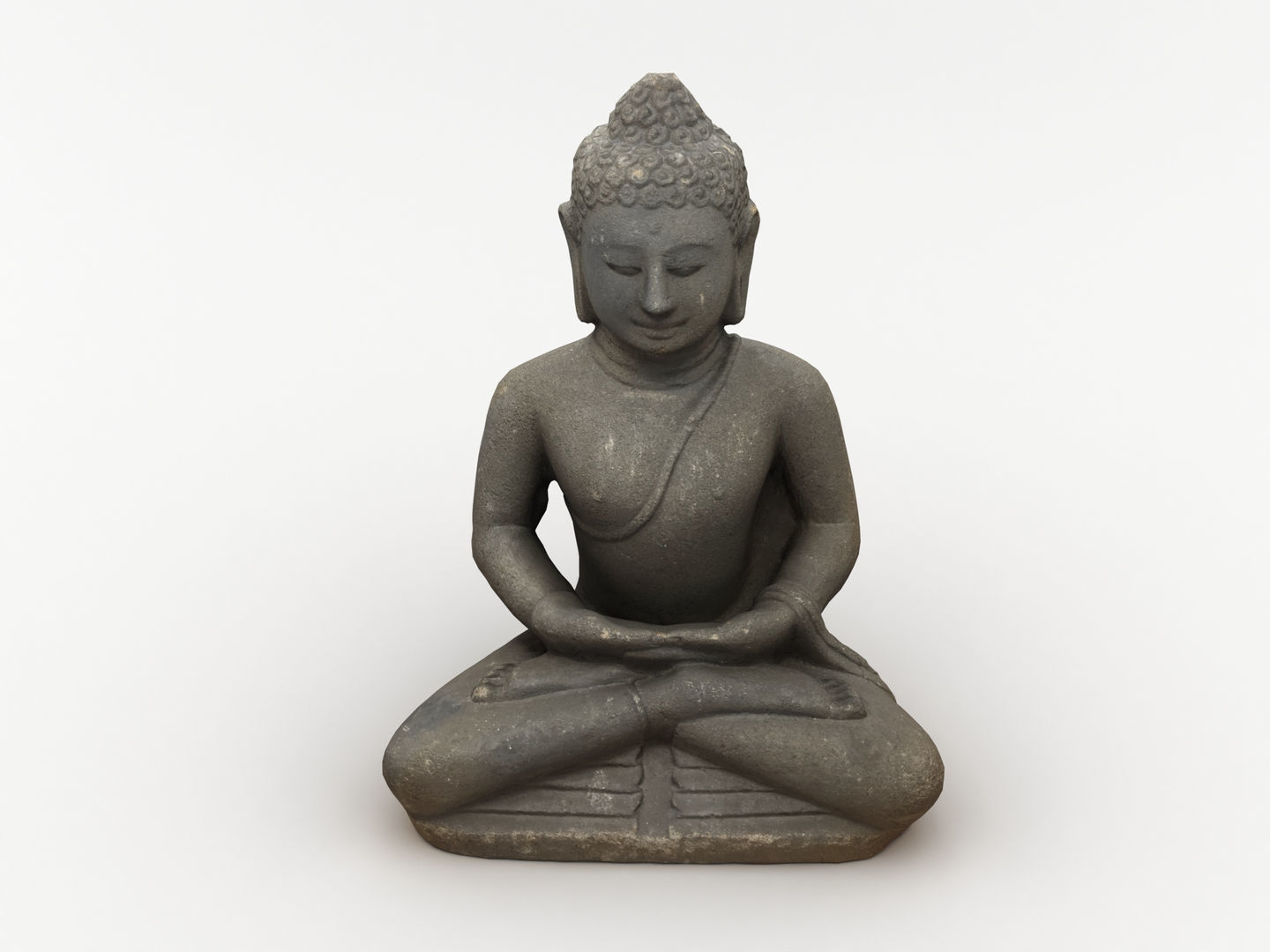 Buddha Statue 005 3D model_1