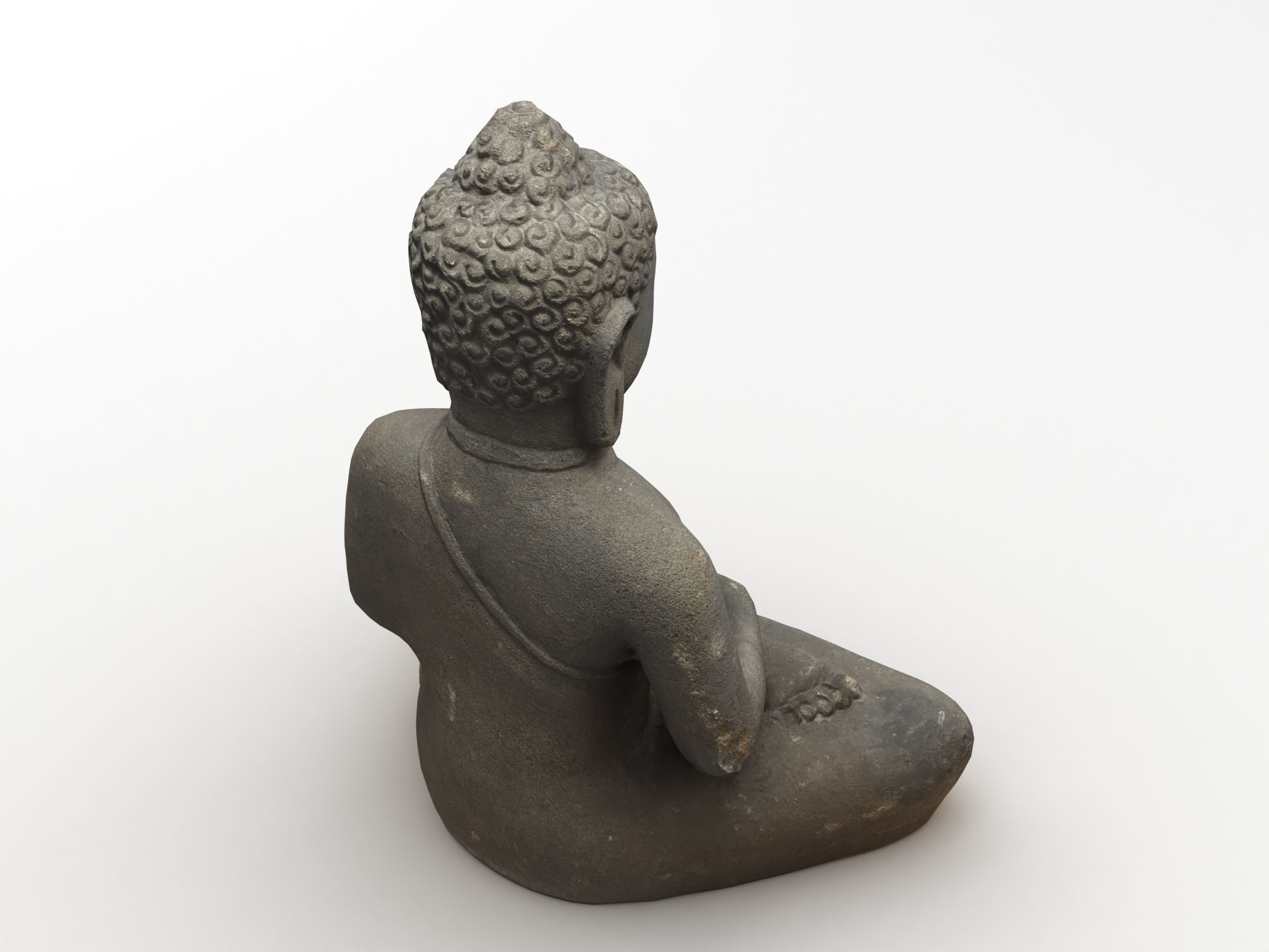 Buddha Statue 005 3D model_3
