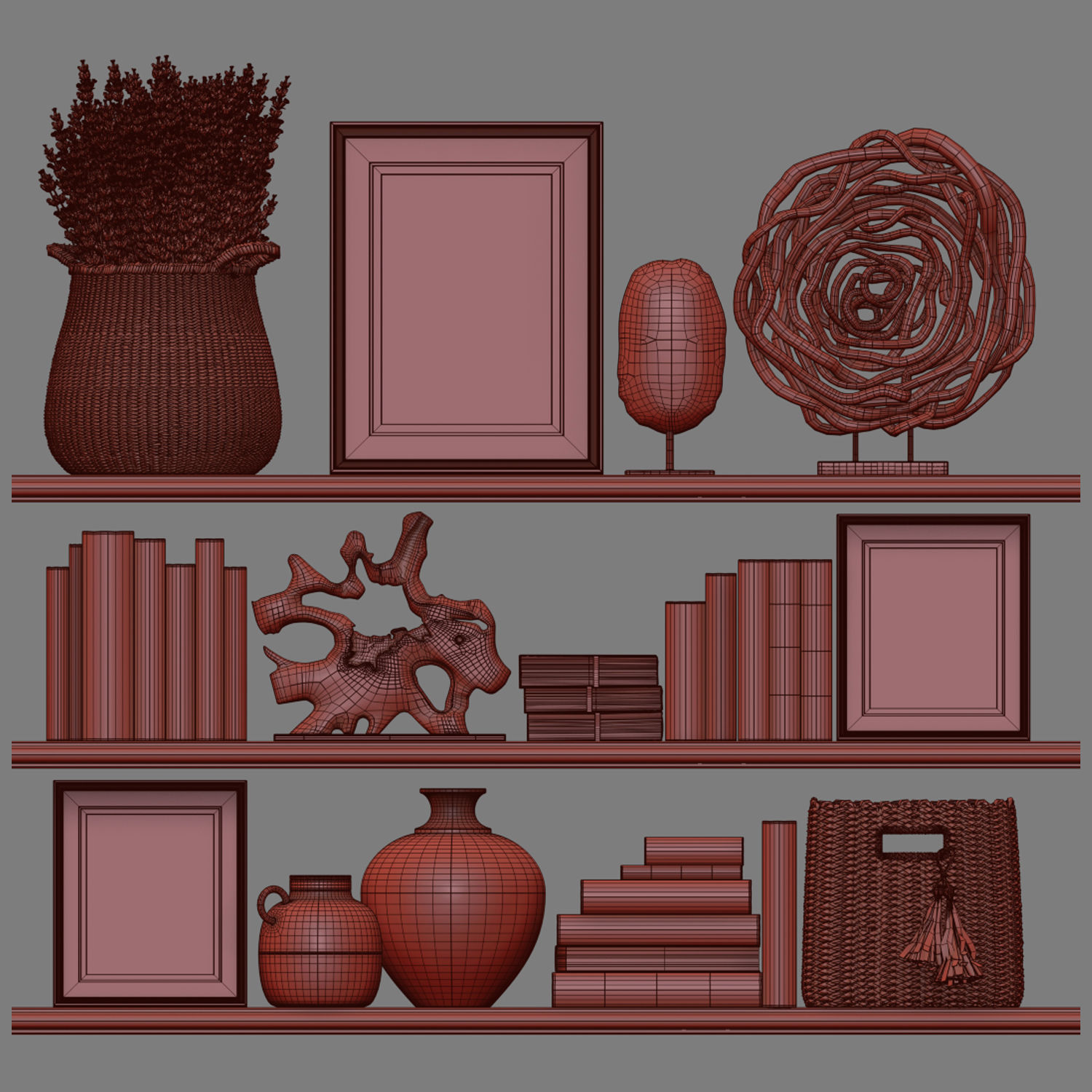 Decor Set 152 3D model_4