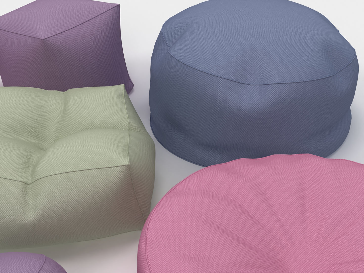 Bean Bag Chairs 3D model_5