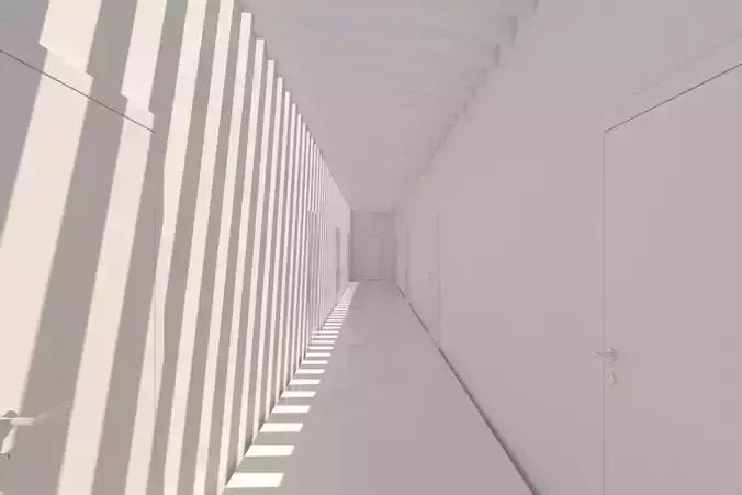 Minimalist Hallway 02 3D model