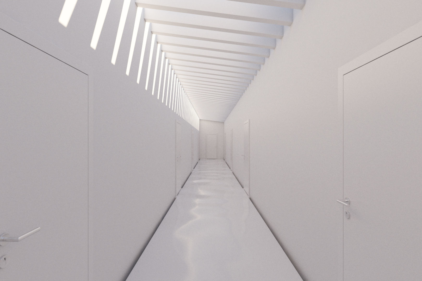 Minimalist Hallway 02 3D model_8