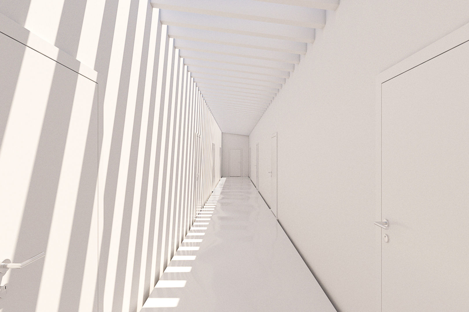 Minimalist Hallway 02 3D model_1