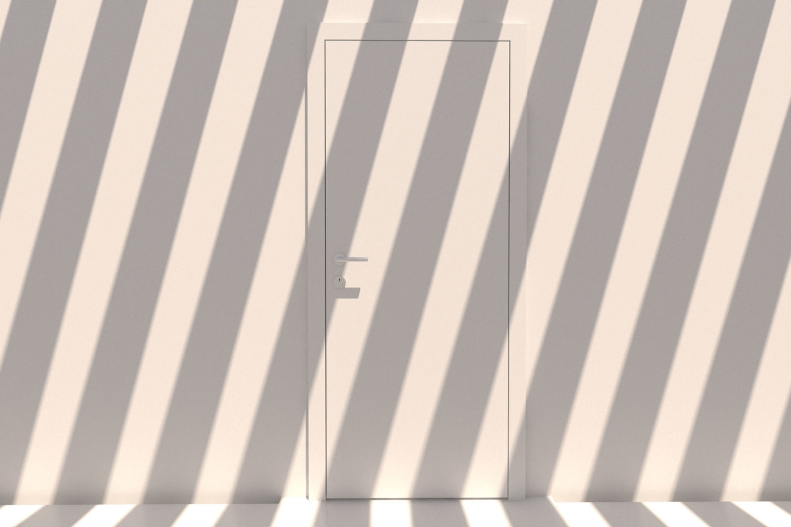 Minimalist Hallway 02 3D model_6