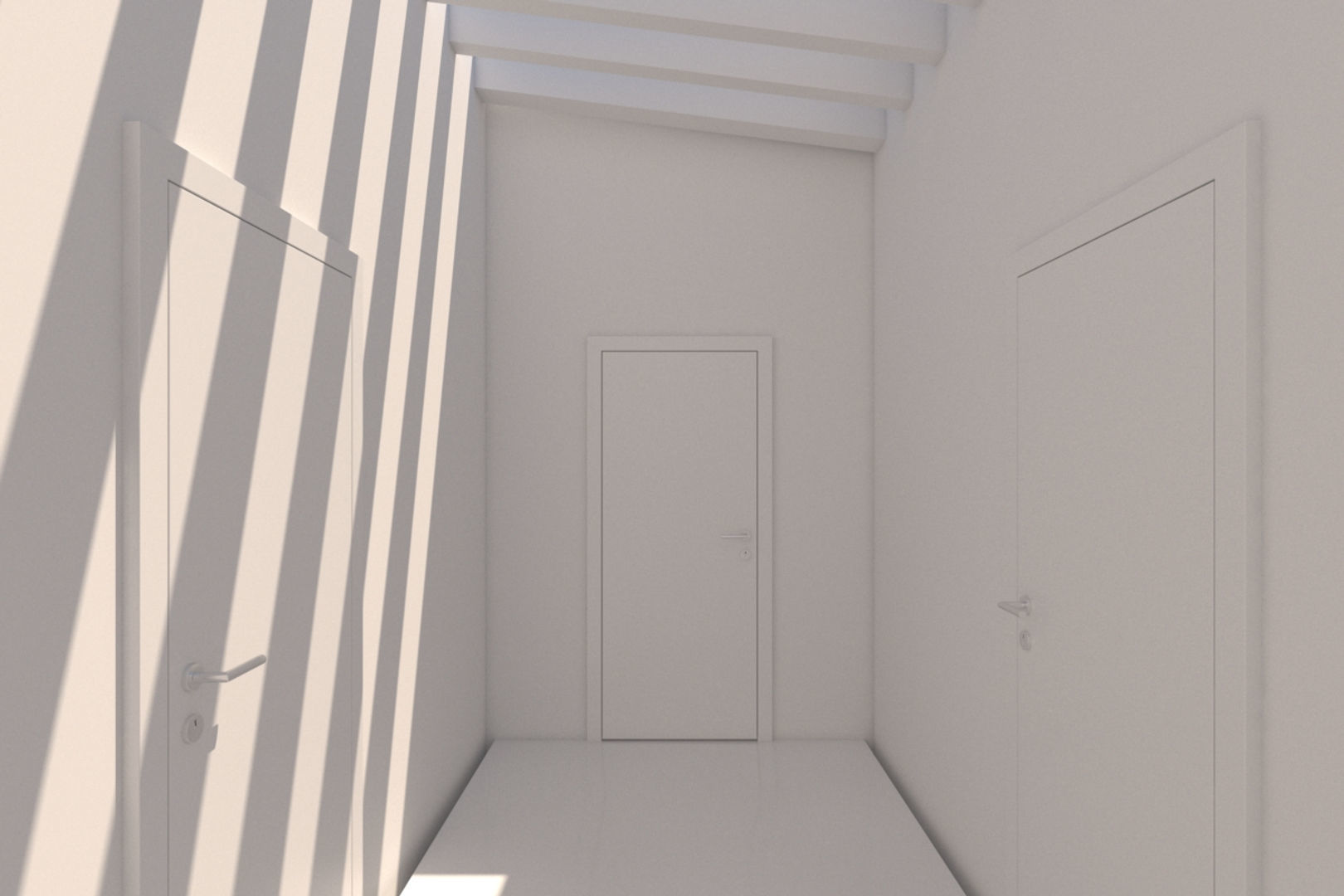 Minimalist Hallway 02 3D model_3