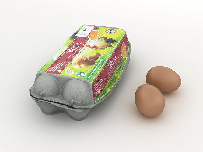 Egg Carton 002 3D model 3