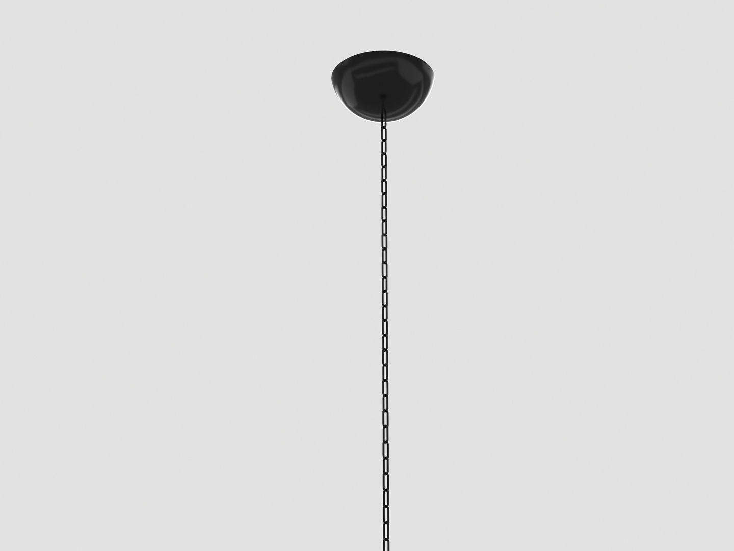 Industrial Black Hanging Chain Light 3D model_2