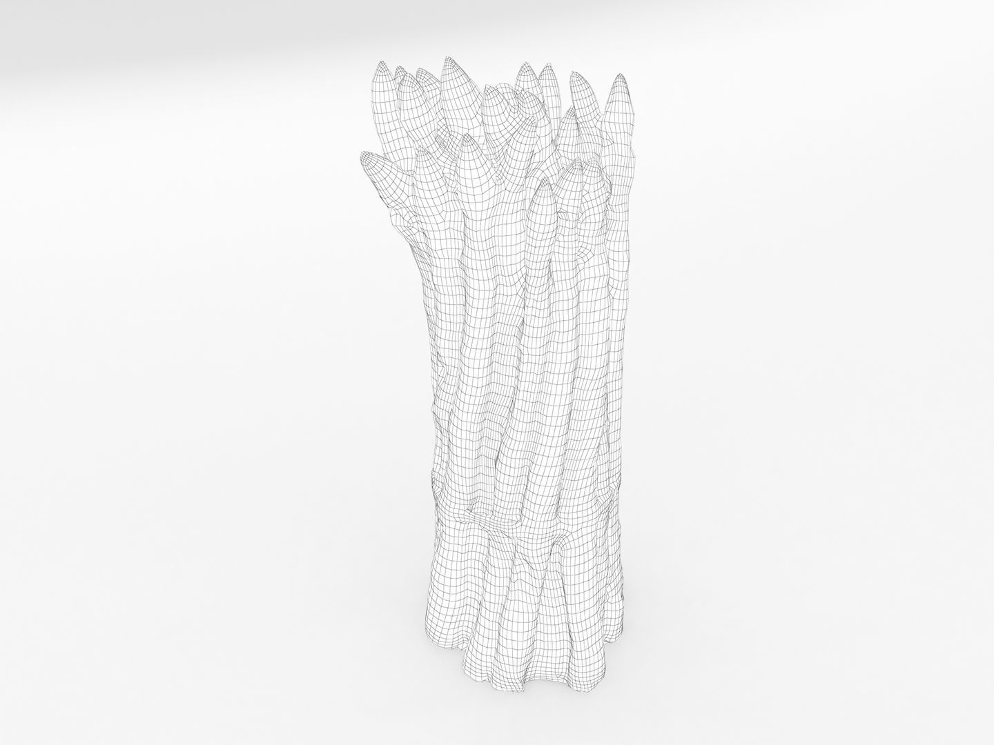 Green Asparagus Bundle 3D model_14