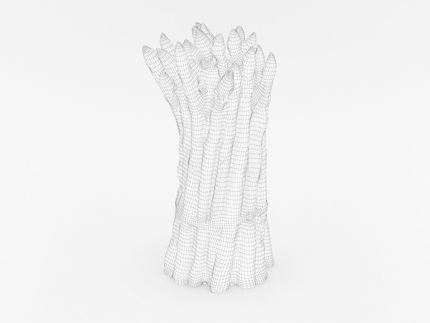 Green Asparagus Bundle 3D model_10