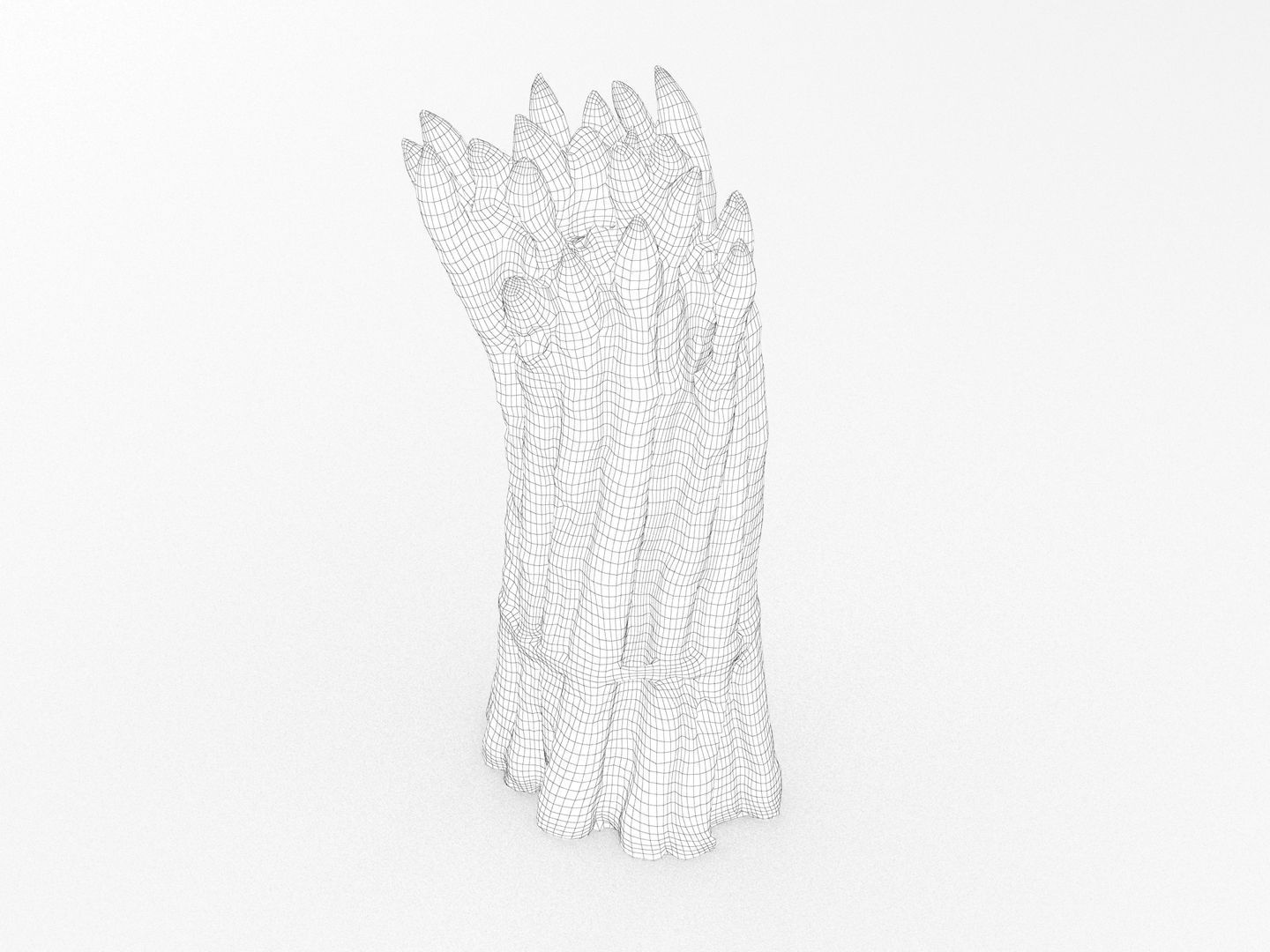 Green Asparagus Bundle 3D model_9