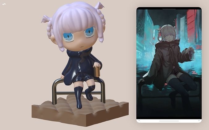 Nazuna from call the night 3D print model