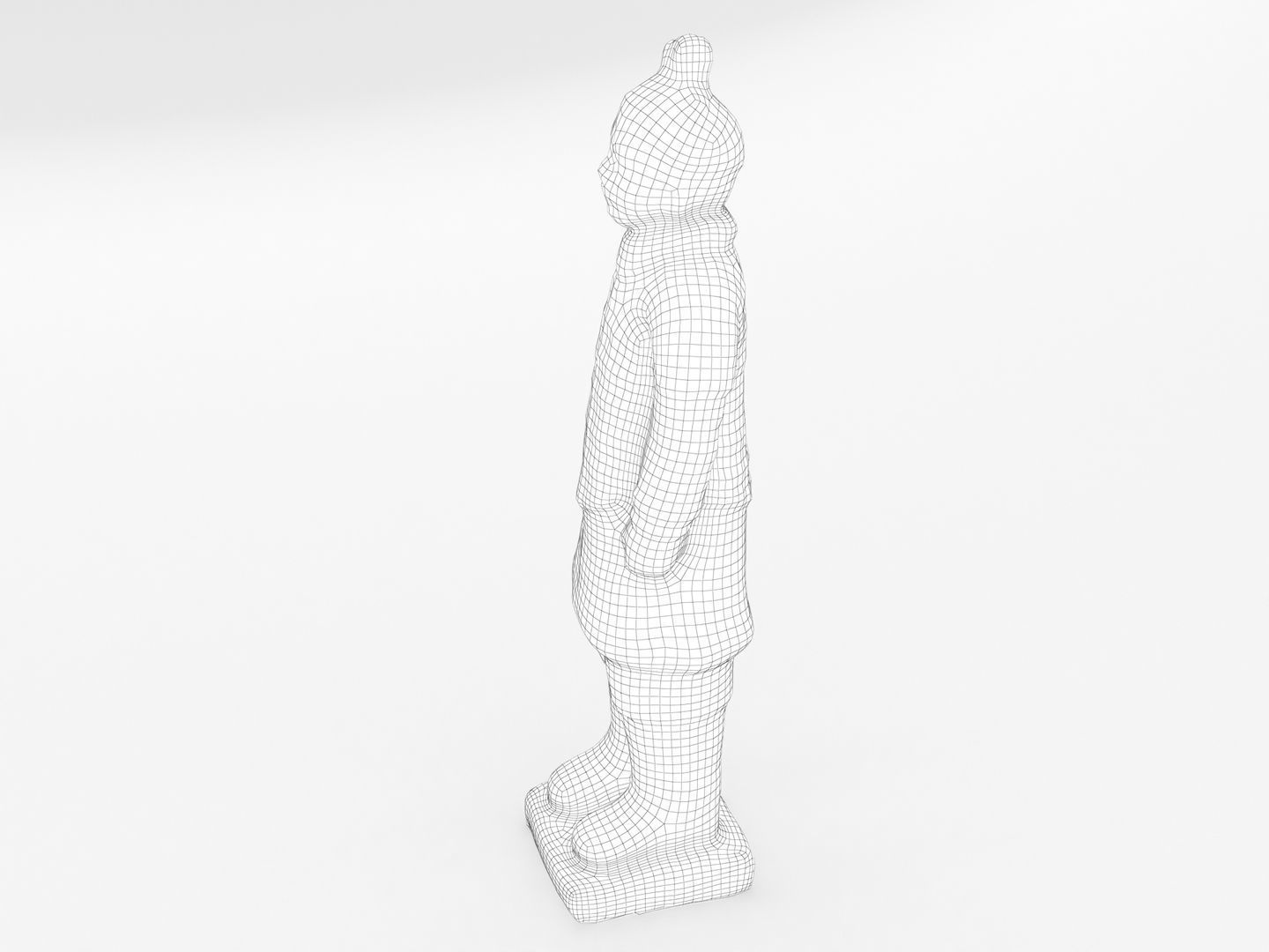 Terracotta Warrior Statue 3D model_14