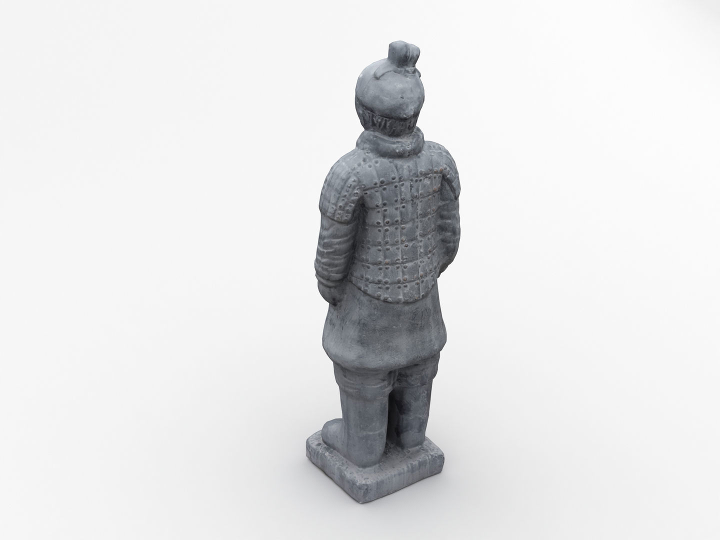 Terracotta Warrior Statue 3D model_4