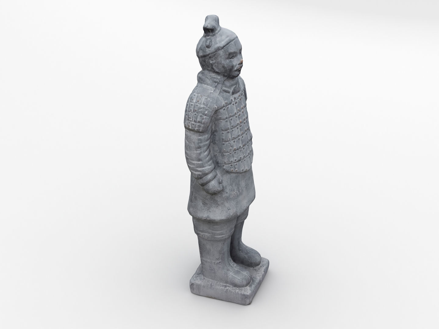 Terracotta Warrior Statue 3D model_2