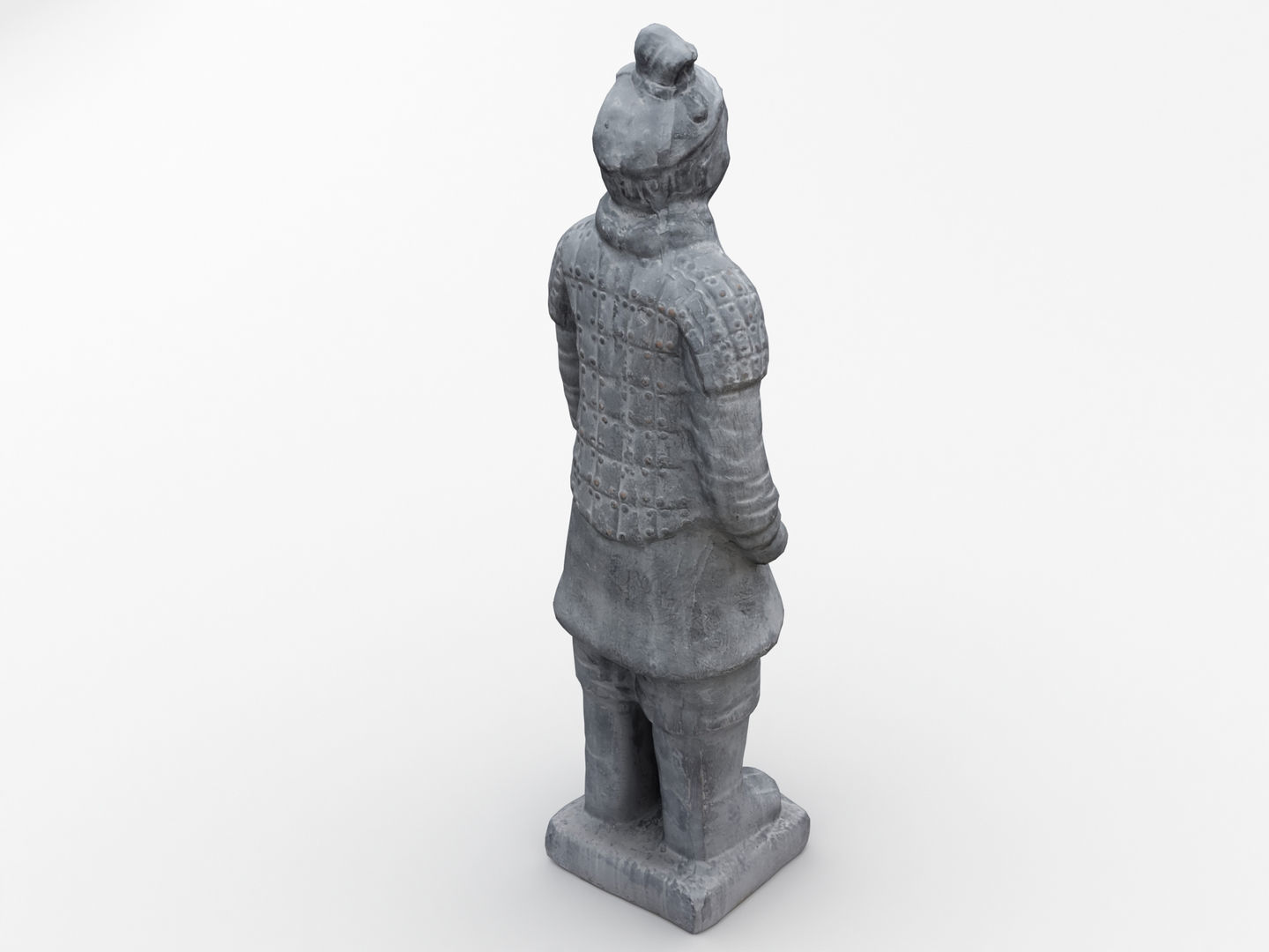 Terracotta Warrior Statue 3D model_3