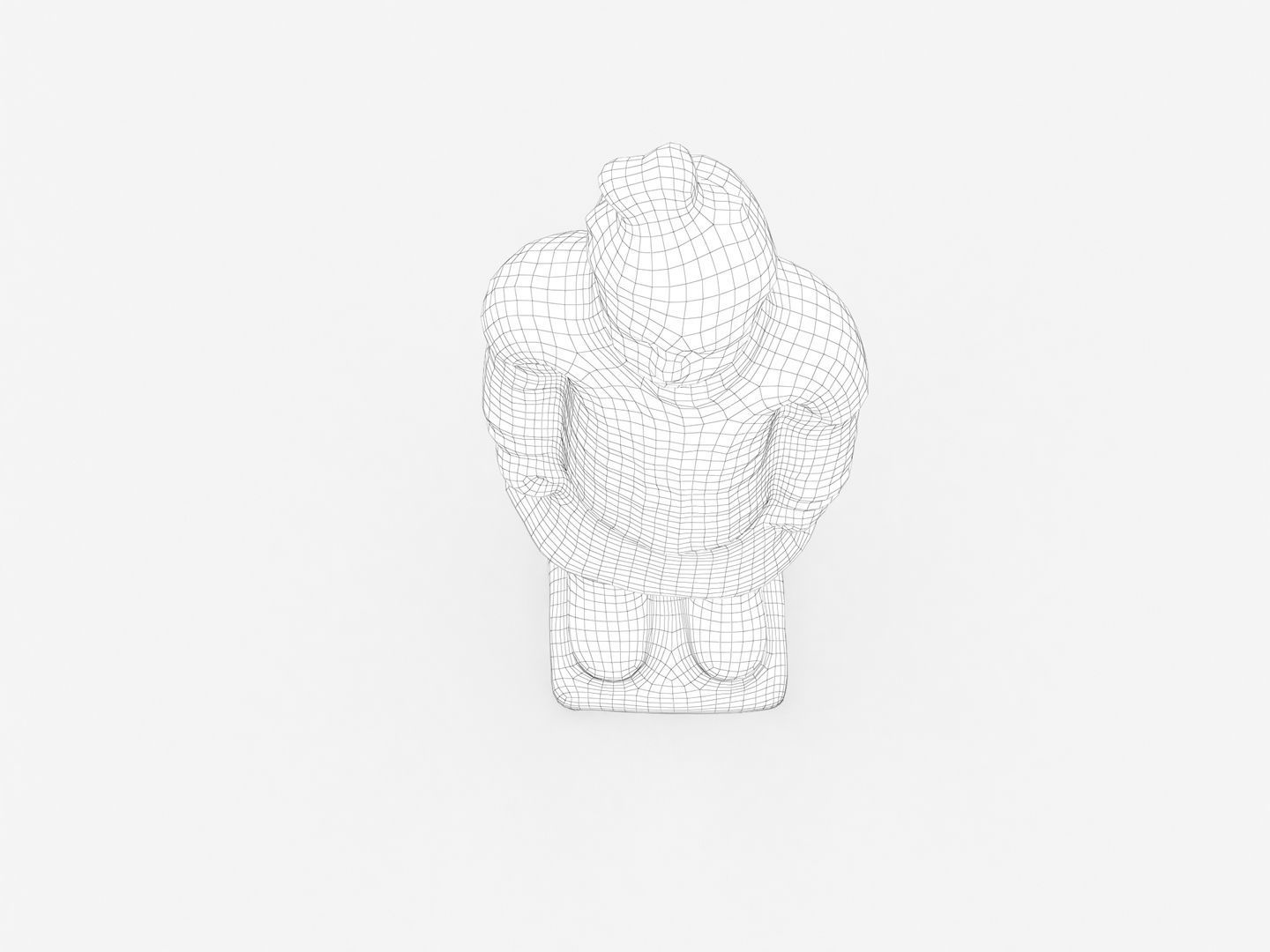 Terracotta Warrior Statue 3D model_17