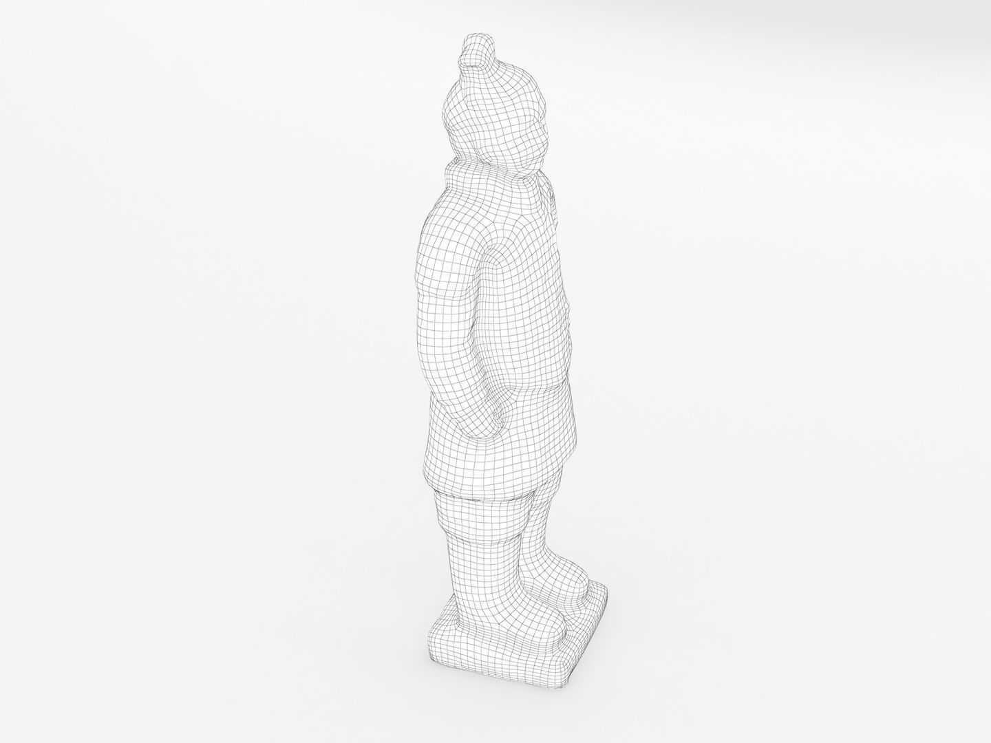 Terracotta Warrior Statue 3D model_11