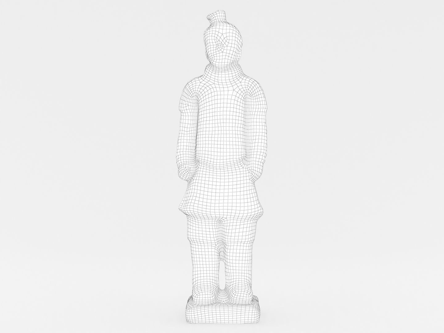 Terracotta Warrior Statue 3D model_15