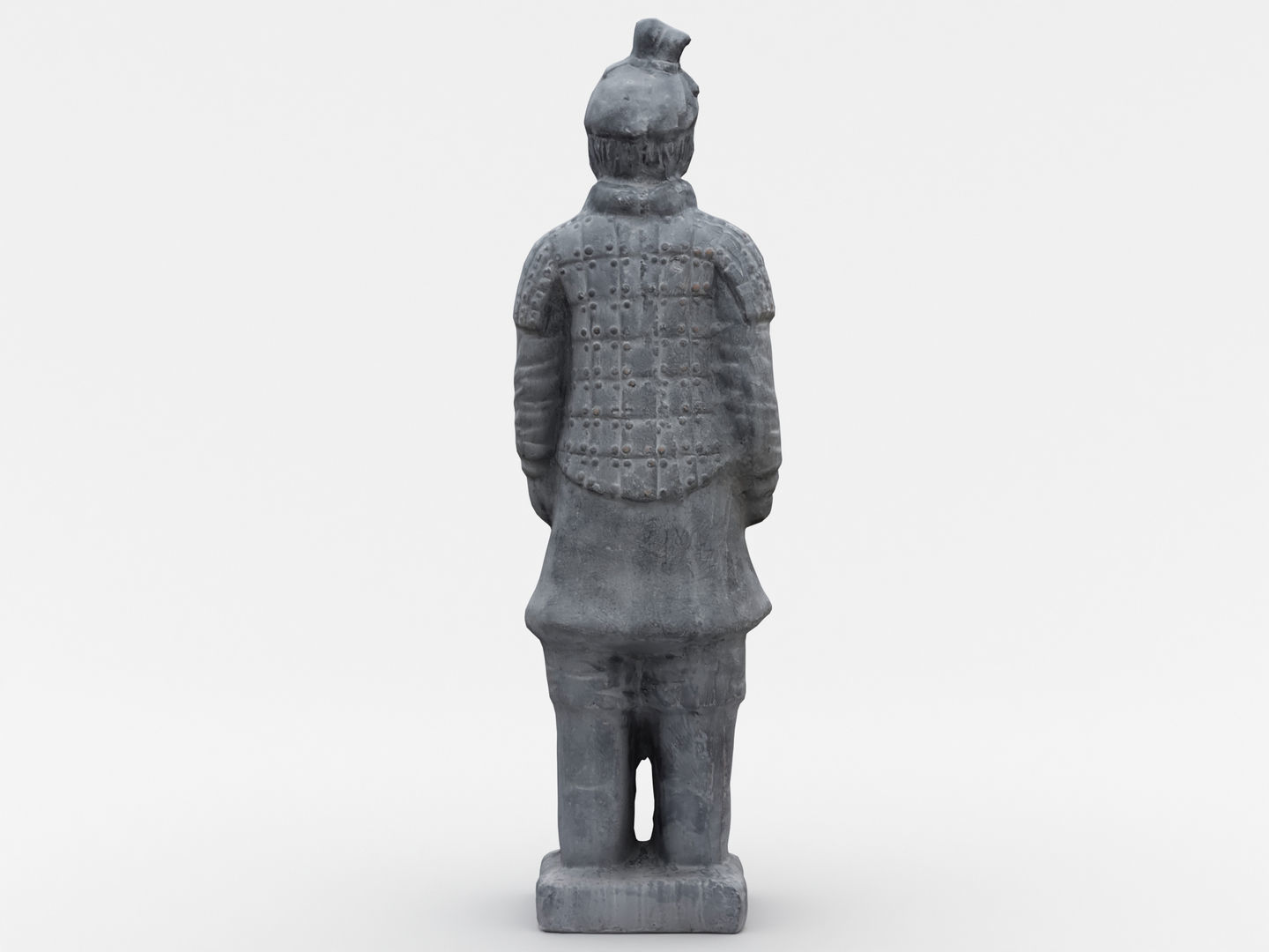 Terracotta Warrior Statue 3D model_7