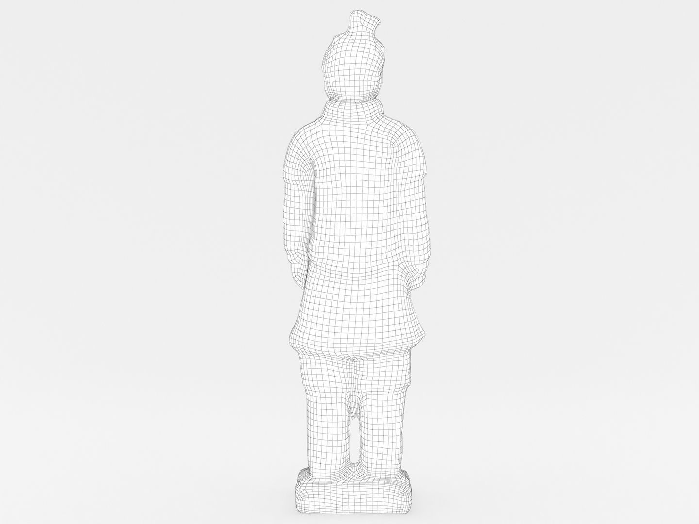 Terracotta Warrior Statue 3D model_16