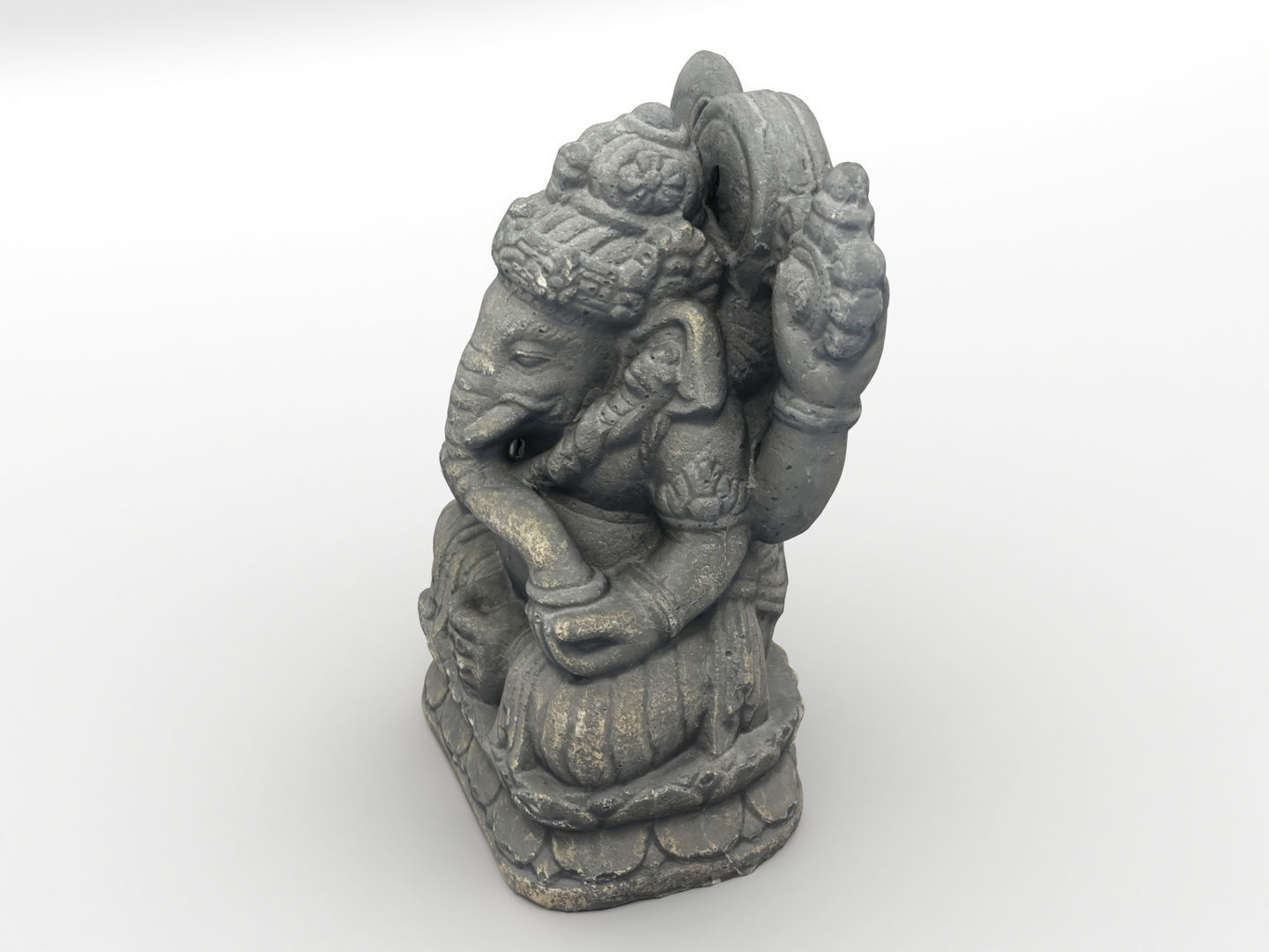 Ganesh Elephant Statue 3D model_5