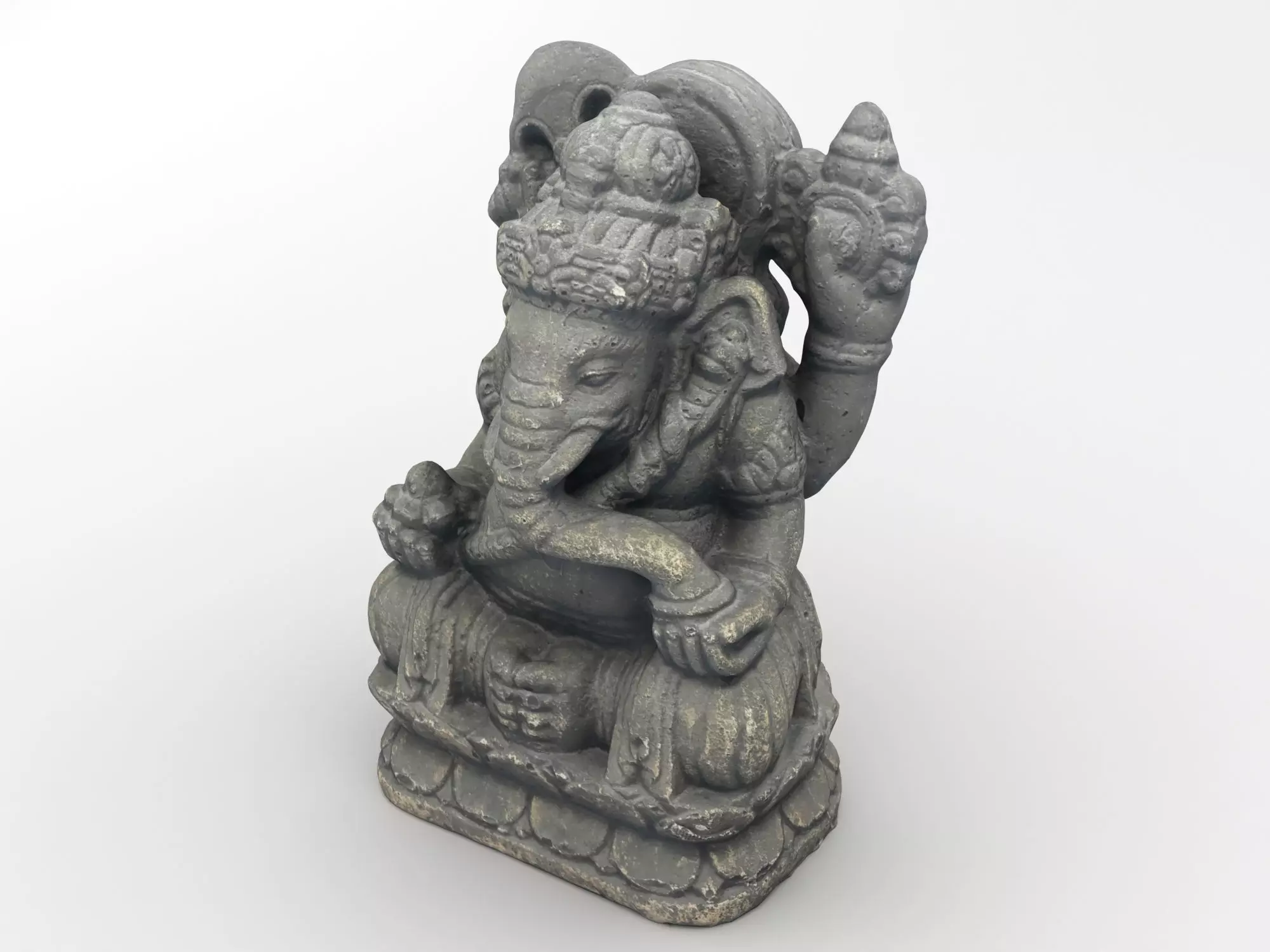 Ganesh Elephant Statue 3D model_0