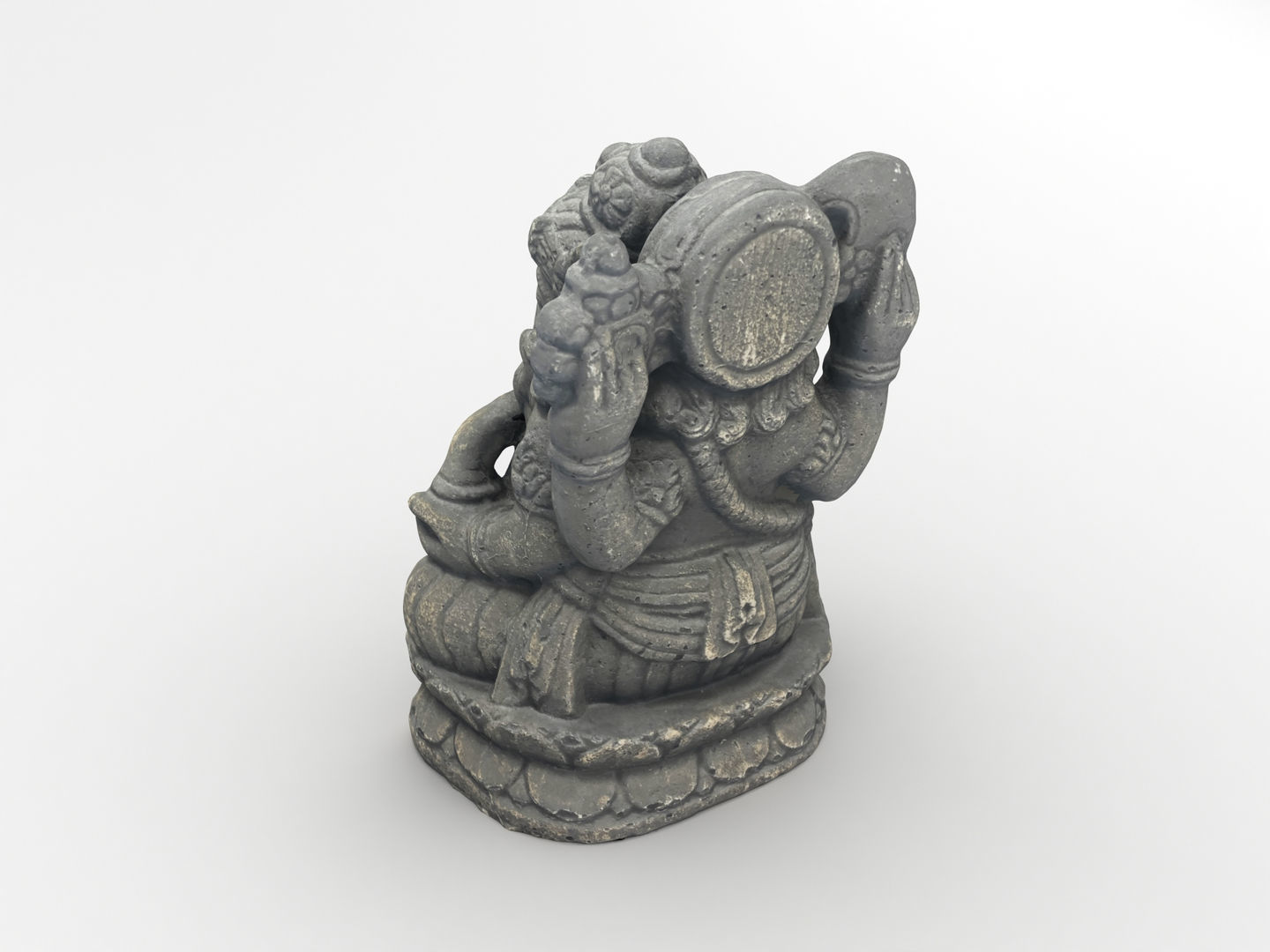 Ganesh Elephant Statue 3D model_4