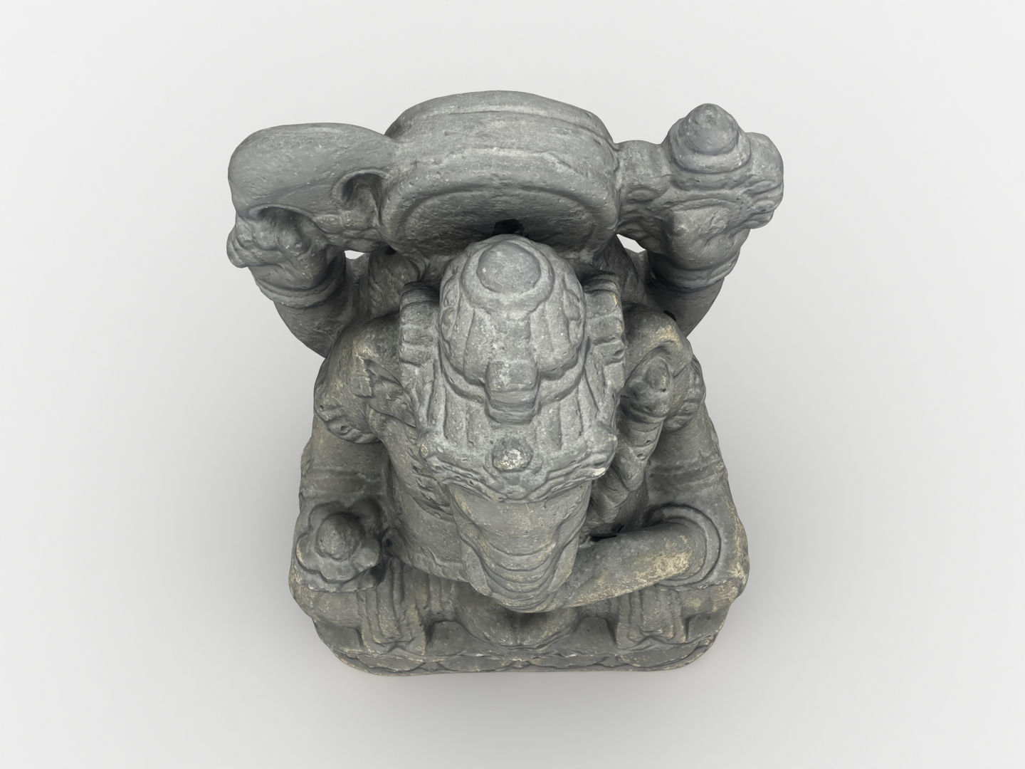 Ganesh Elephant Statue 3D model_8
