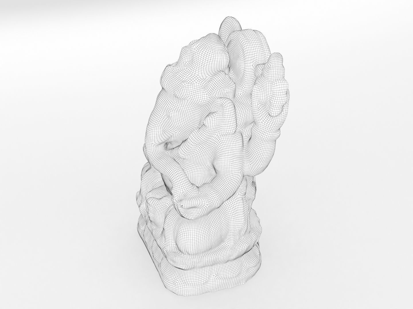 Ganesh Elephant Statue 3D model_14