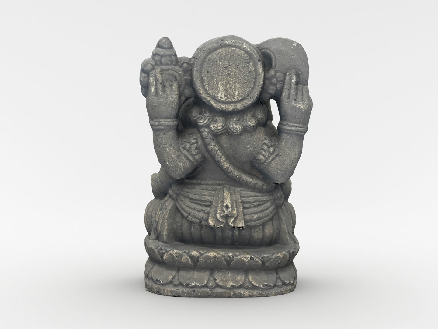 Ganesh Elephant Statue 3D model_7