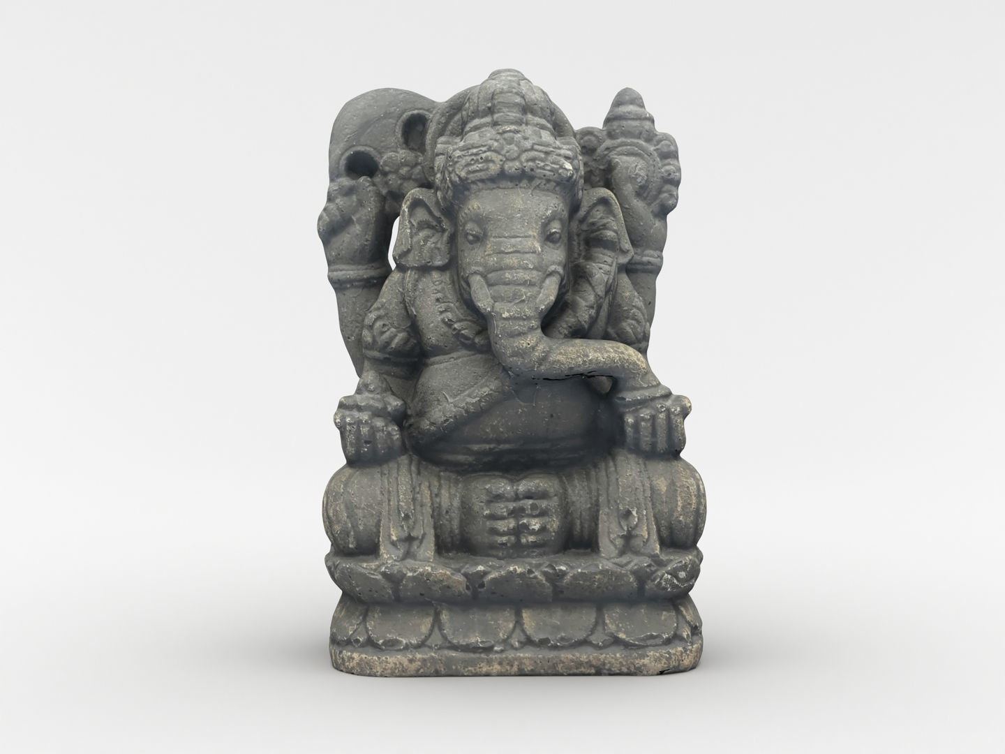 Ganesh Elephant Statue 3D model_6