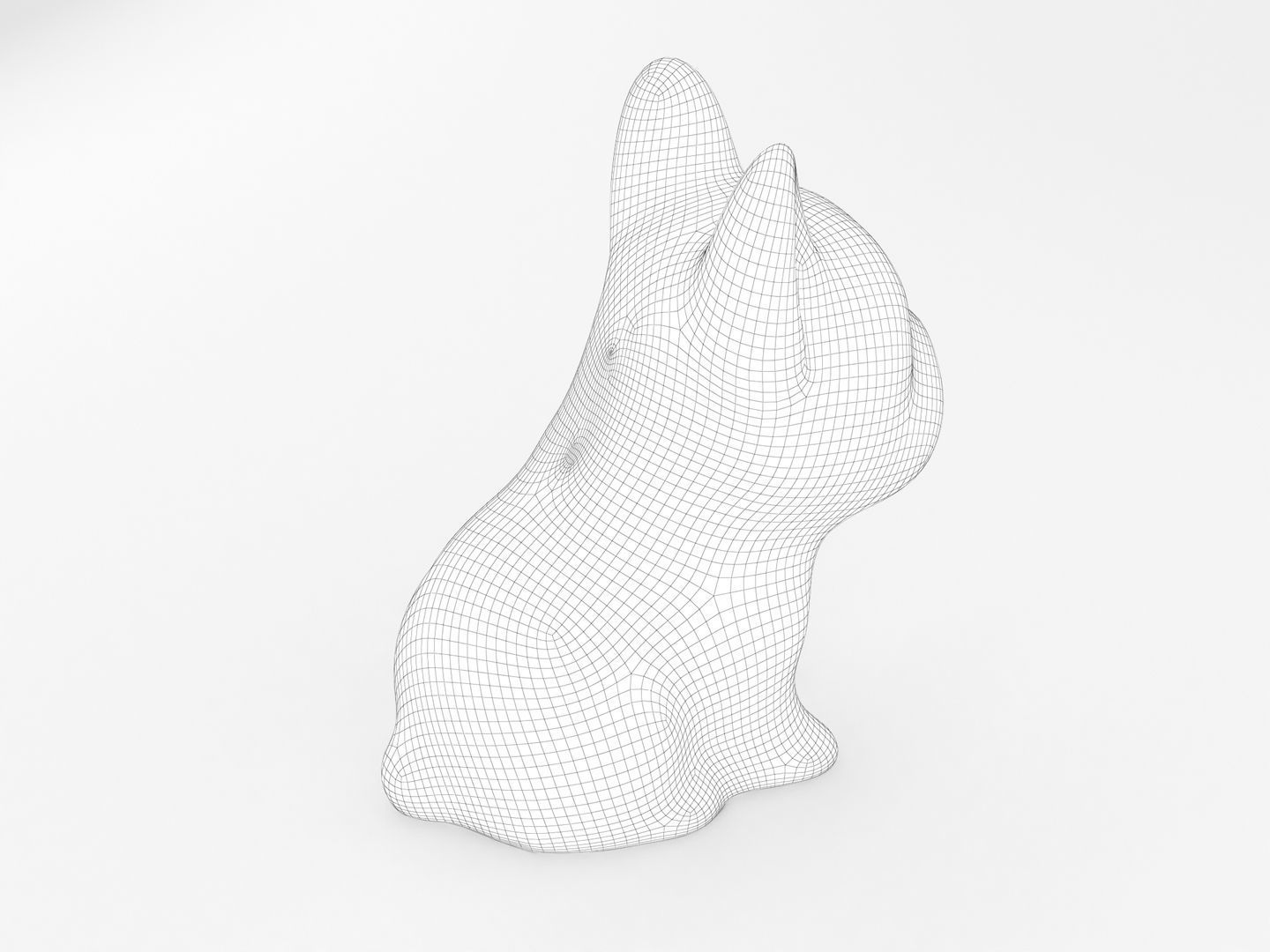 French Bulldog statue 3D model_12