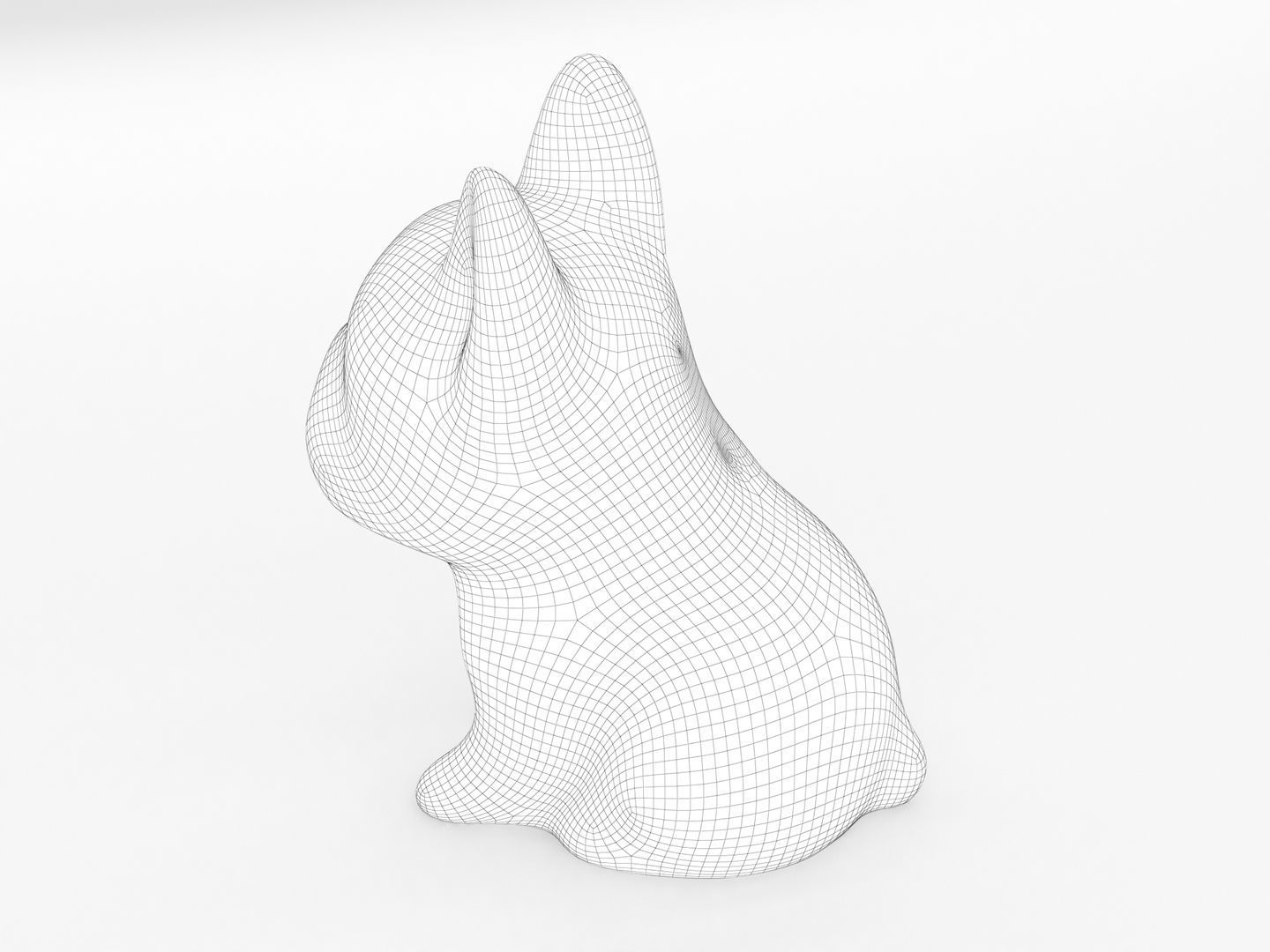 French Bulldog statue 3D model_14