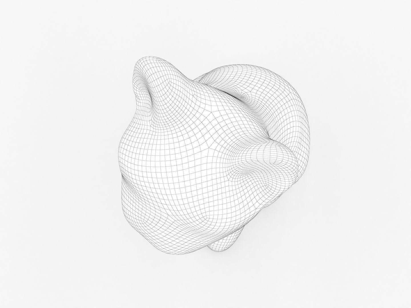 French Bulldog statue 3D model_17