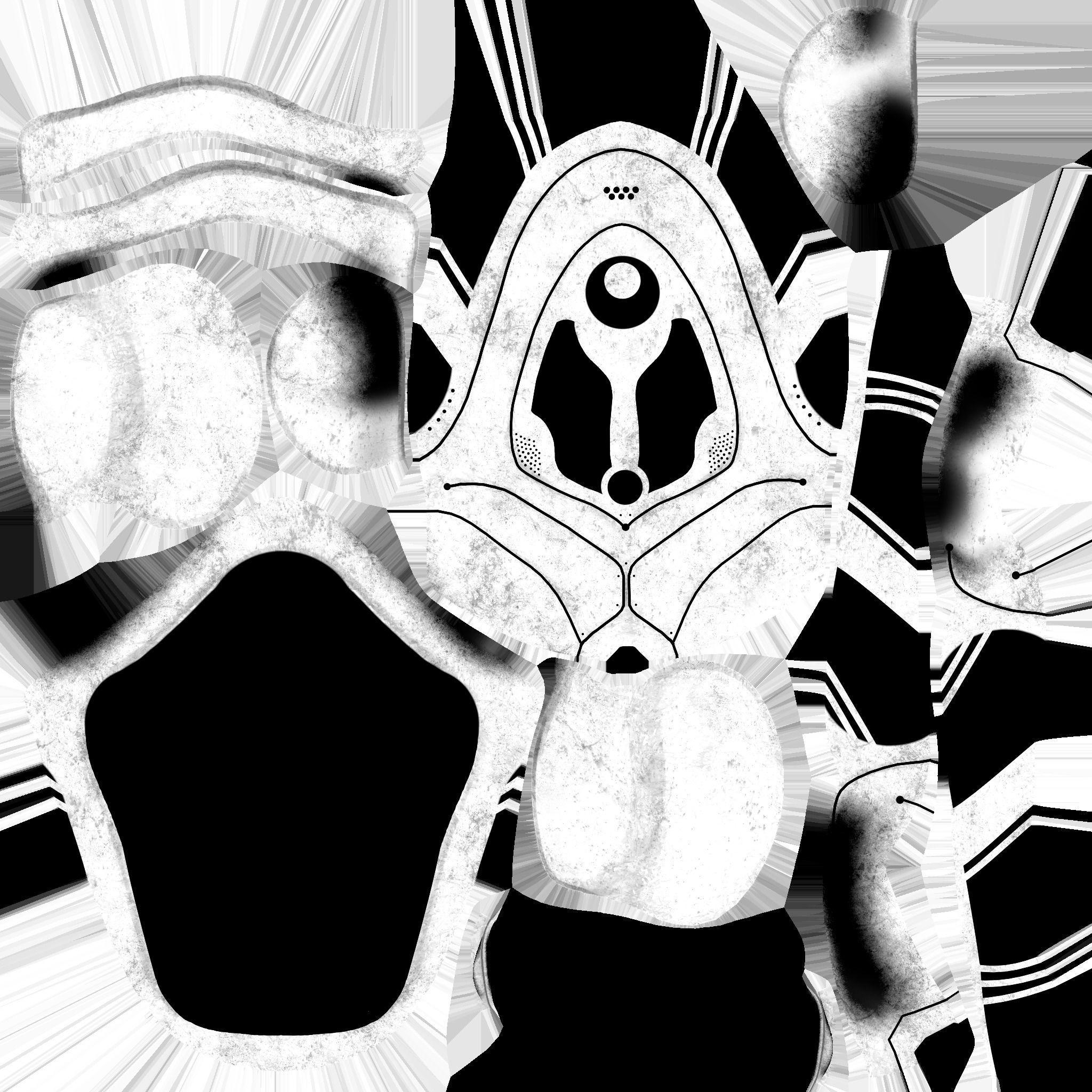 SciFi Backpack H06 Blue Metal - Fashion Character Design Low-poly 3D model_22