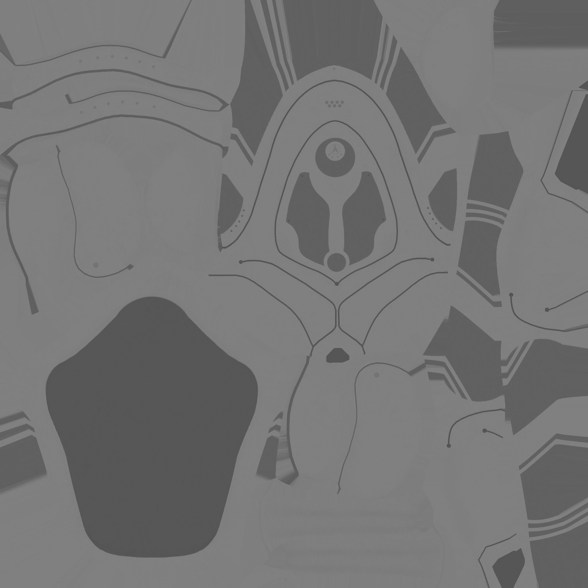 SciFi Backpack H06 Blue Metal - Fashion Character Design Low-poly 3D model_21