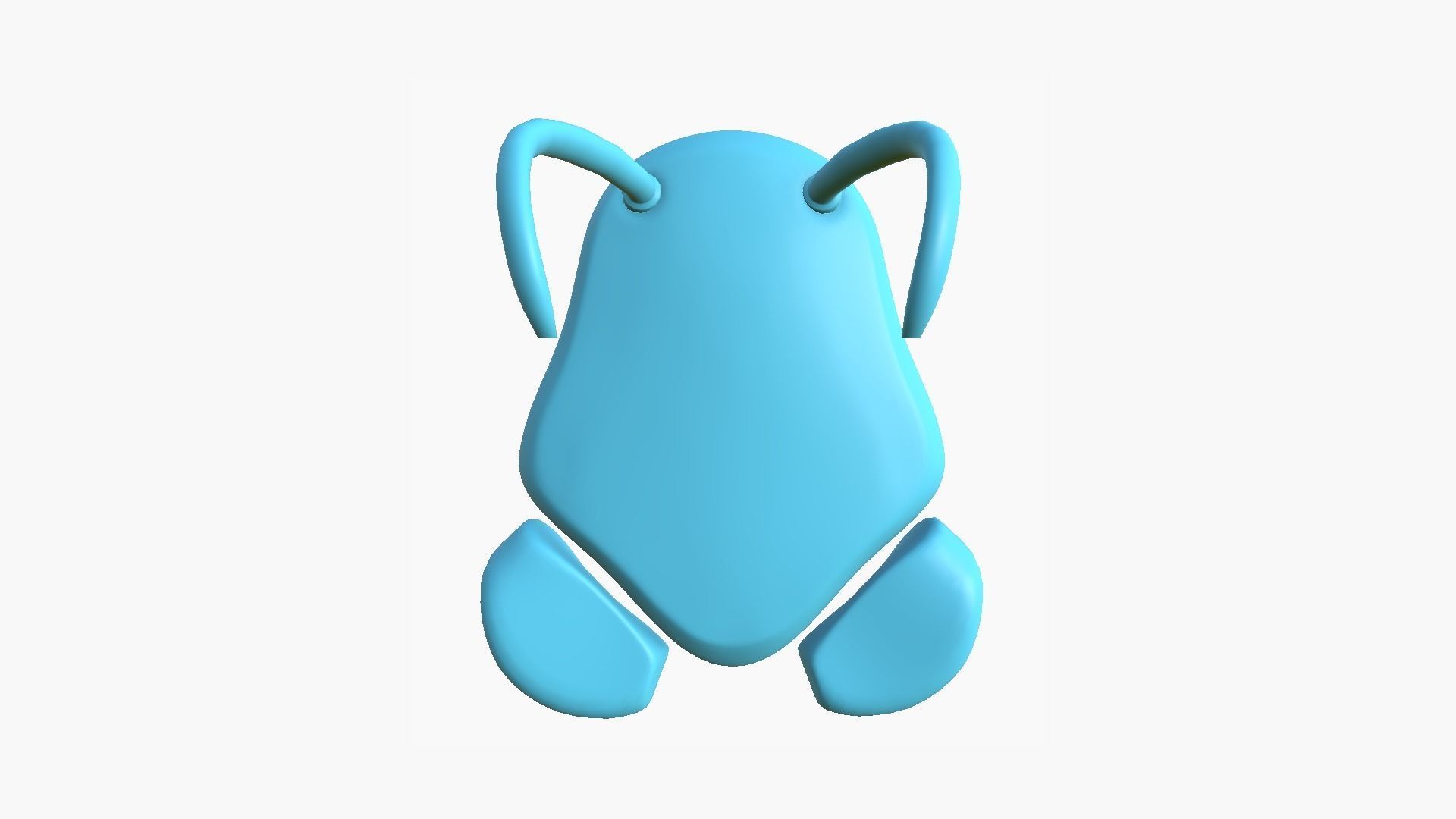 SciFi Backpack H06 Blue Metal - Fashion Character Design Low-poly 3D model_10