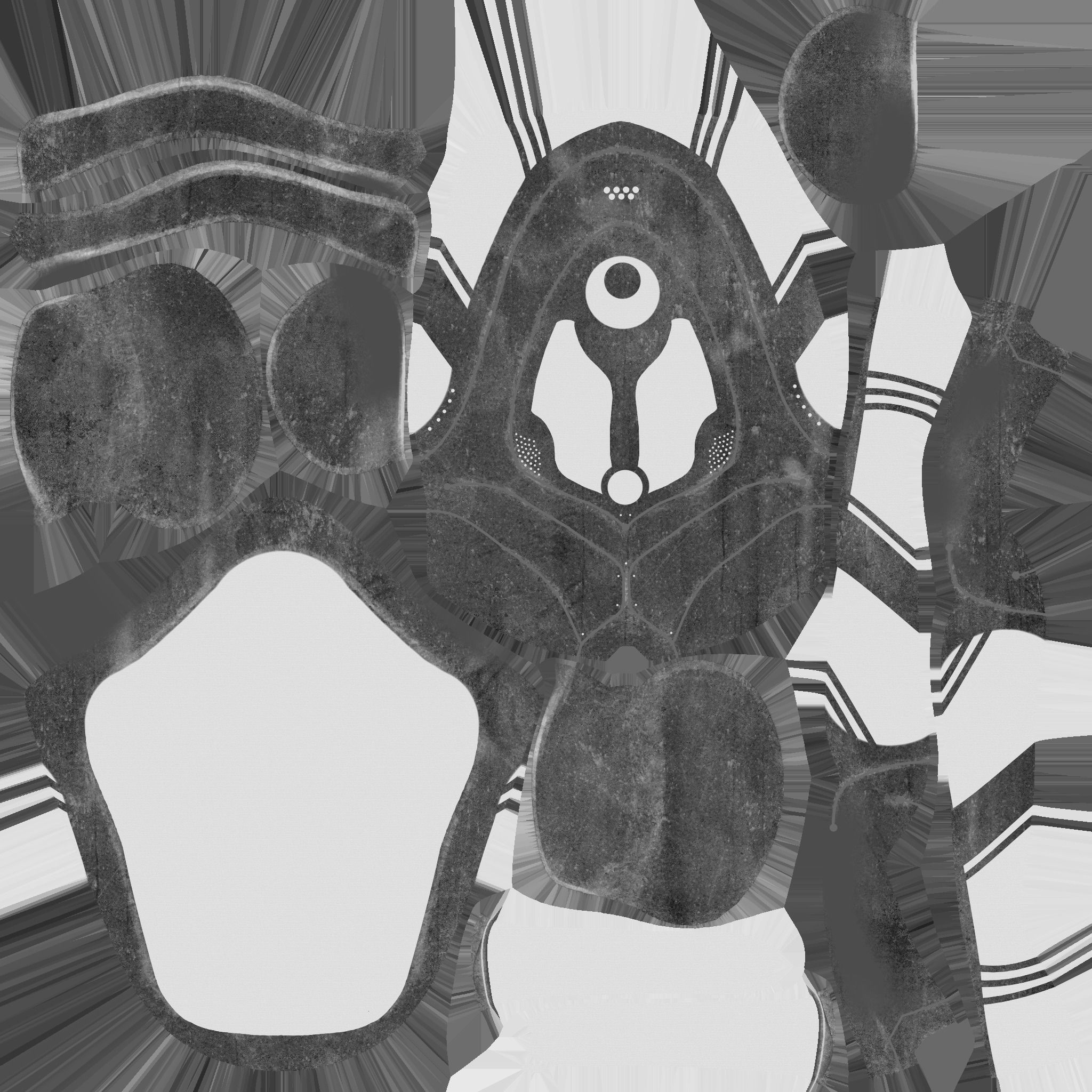 SciFi Backpack H06 Blue Metal - Fashion Character Design Low-poly 3D model_24