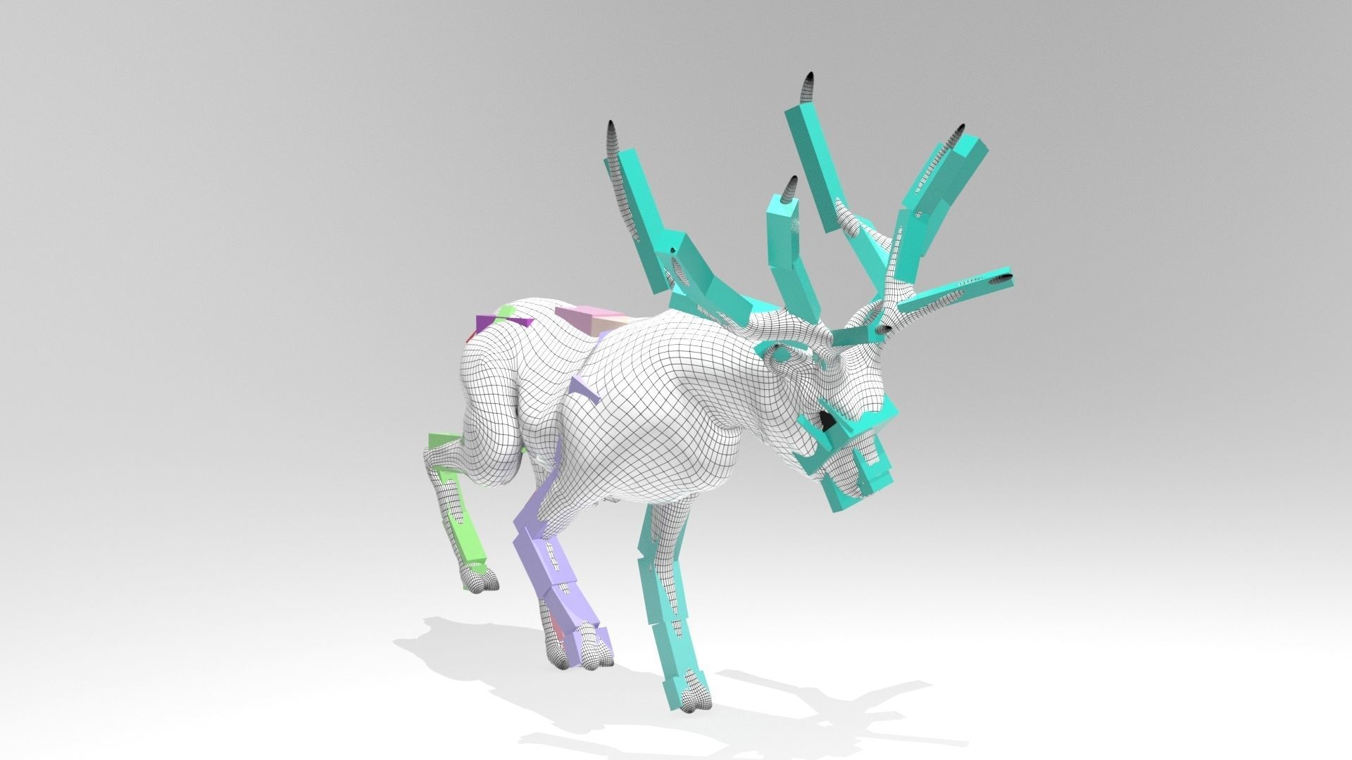 This model Deer 3D model_14