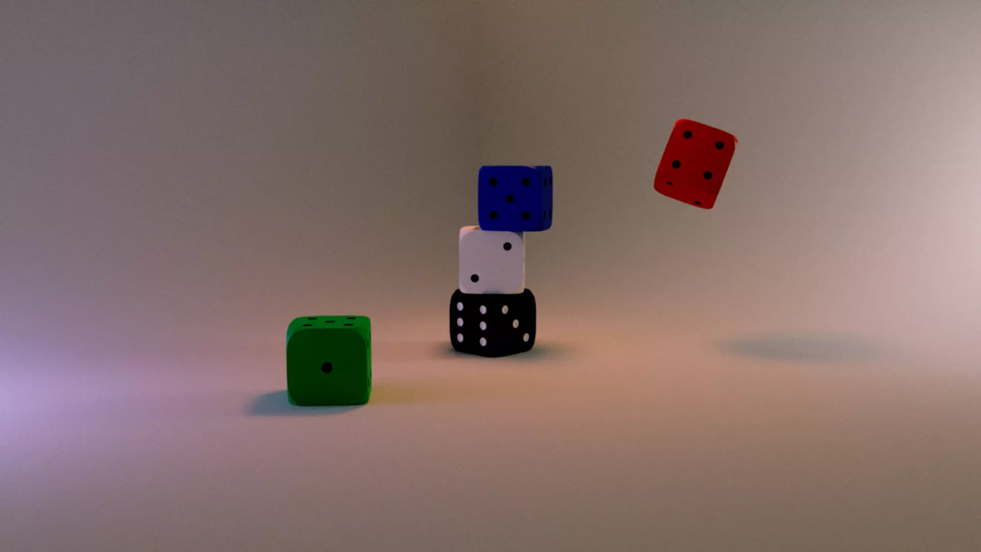 Low Polly Dice Free low-poly 3D model