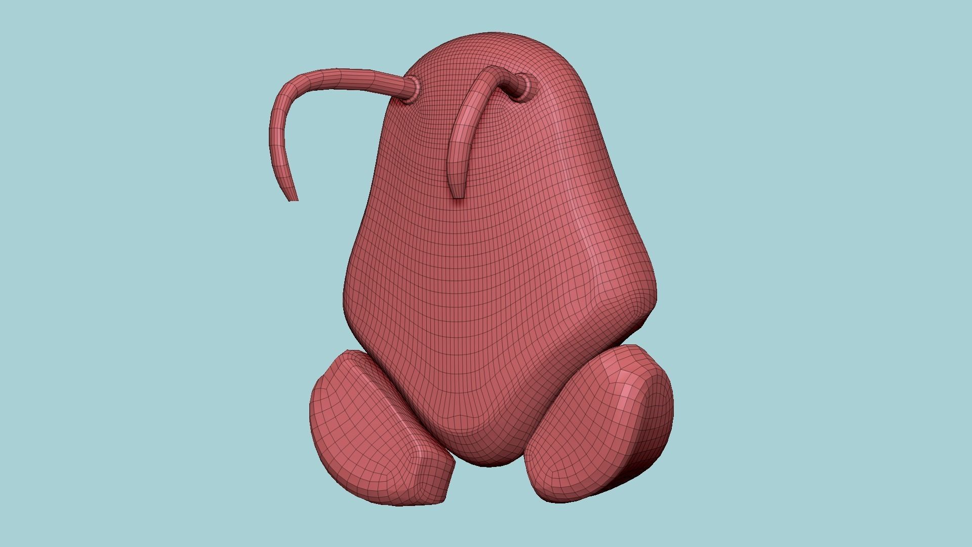 SciFi Backpack H07 White Dirt - Fashion Character Design Low-poly 3D model_16