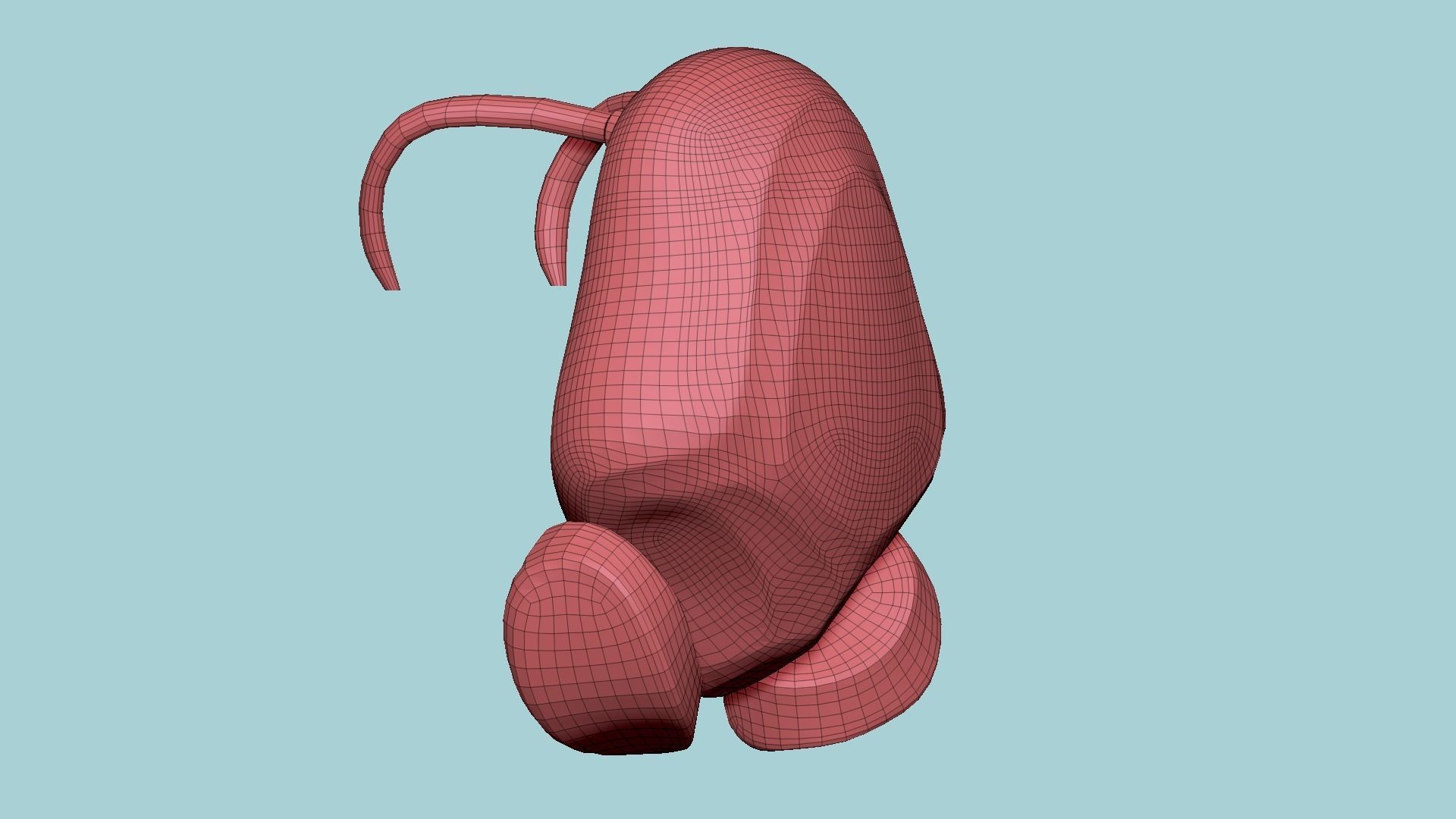 SciFi Backpack H07 White Dirt - Fashion Character Design Low-poly 3D model_14