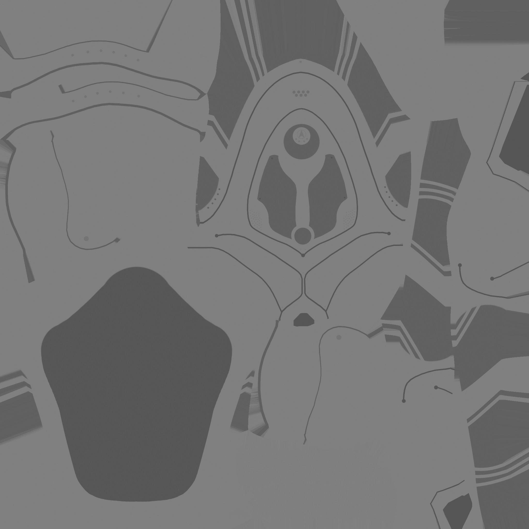 SciFi Backpack H07 White Dirt - Fashion Character Design Low-poly 3D model_21